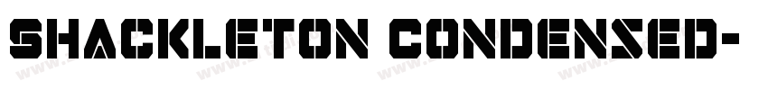 Shackleton Condensed字体转换